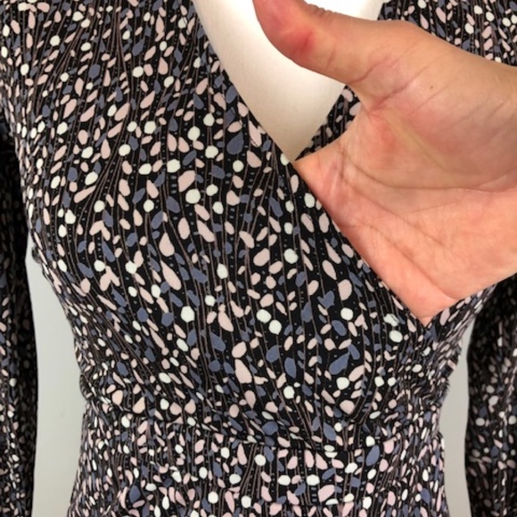 Sigrid Olsen 3/4 sleeves , Floral Wrap Dress Sz XS - Picture 5 of 9